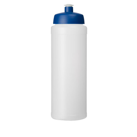Baseline® Plus 750 ml Flasche mit Sportdeckel, transparent, blau bedrucken, Art.-Nr. 21069017