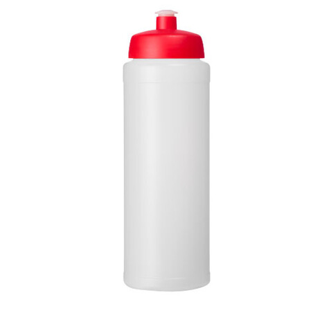 Baseline® Plus 750 ml Flasche mit Sportdeckel, transparent, rot bedrucken, Art.-Nr. 21069018 Baseline® Plus 750 ml Flasche mit Sportdeckel, transparent, rot bedrucken, Art.-Nr. 21069018
