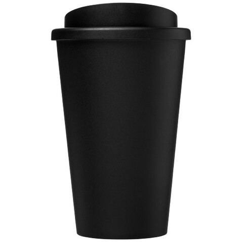 Americano® recycelter isolierter 350 ml Becher, schwarz bedrucken, Art.-Nr. 21069100