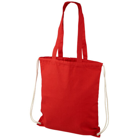 Eliza 240 g/m² Baumwoll Turnbeutel 6L, rot bedrucken, Art.-Nr. 12027604
