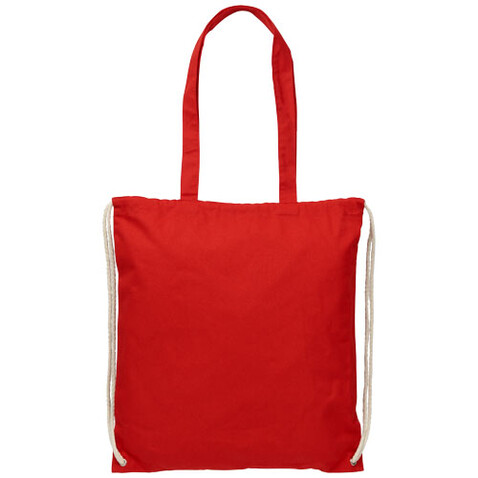 Eliza 240 g/m² Baumwoll Turnbeutel 6L, rot bedrucken, Art.-Nr. 12027604