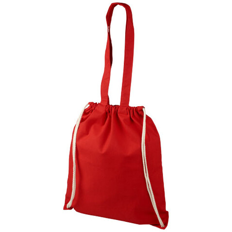 Eliza 240 g/m² Baumwoll Turnbeutel 6L, rot bedrucken, Art.-Nr. 12027604