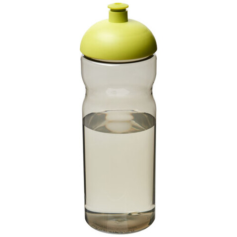 H2O Active® Eco Base 650 ml Sportflasche mit Stülpdeckel, kohle, Lindgrün bedrucken, Art.-Nr. 21009804