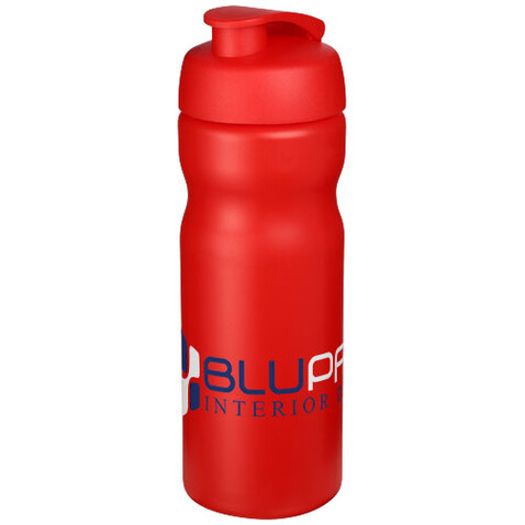 Baseline® Plus 650 ml Sportflasche mit Klappdeckel, rot bedrucken, Art.-Nr. 21068520