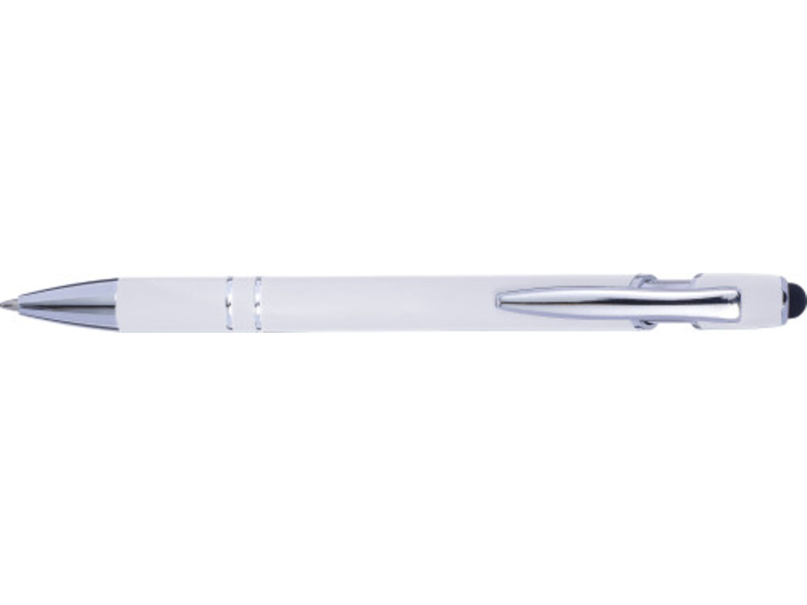 Kugelschreiber 'Wangerooge' mit Touchfunktion – Weiß bedrucken, Art.-Nr. 002999999_8462