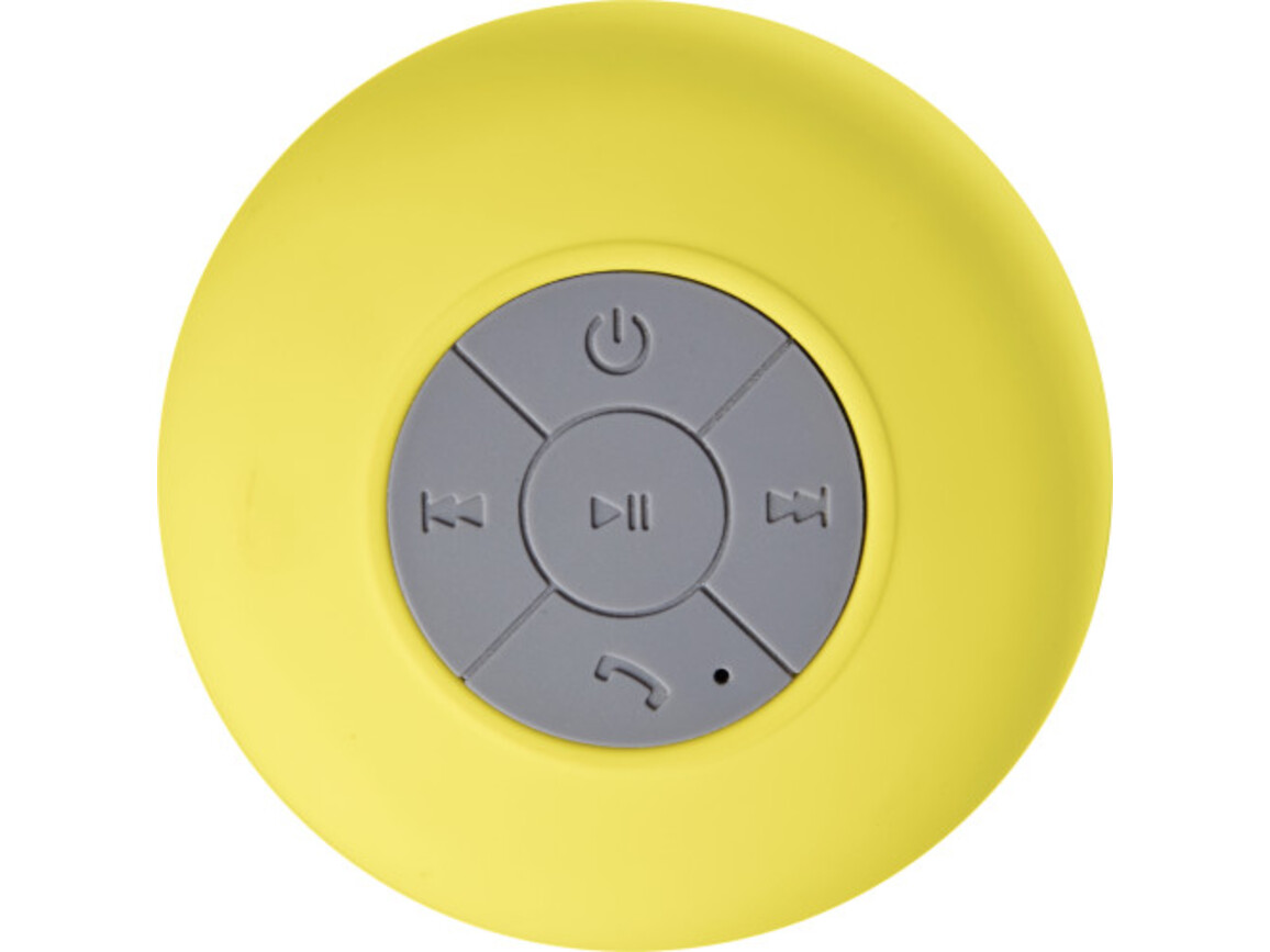 BT/Wireless-Lautsprecher aus Kunststoff Jude – Gelb bedrucken, Art.-Nr. 006999999_7631