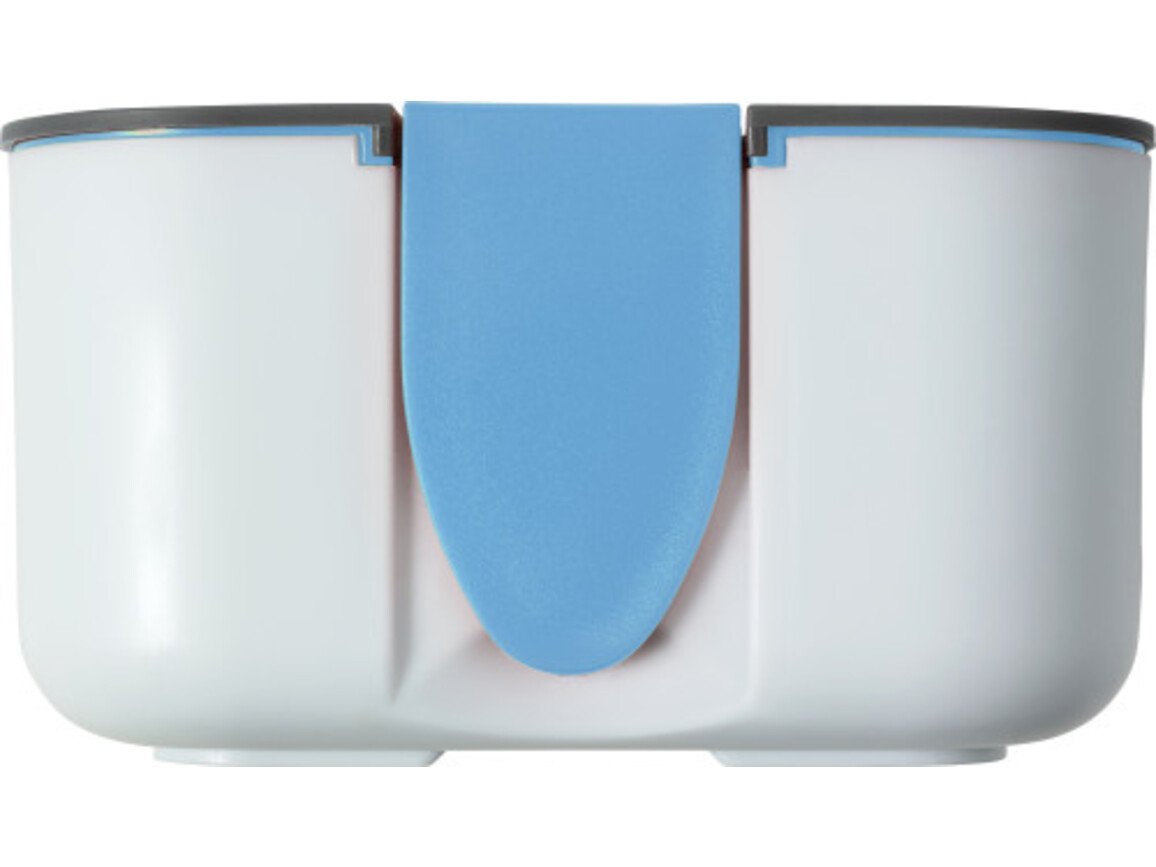 Brotdose(850 ml) aus Silikon und Kunststoff Veronica – Hellblau bedrucken, Art.-Nr. 018999999_8520