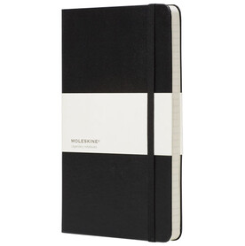 Moleskine Classic Hardcover Notizbuch L – liniert, schwarz bedrucken, Art.-Nr. 10715100