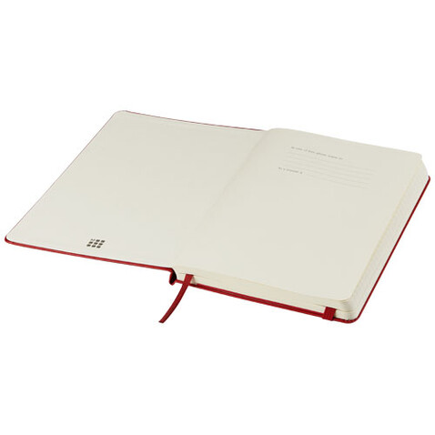 Moleskine Classic Hardcover Notizbuch L – liniert, scharlachrot bedrucken, Art.-Nr. 10715115