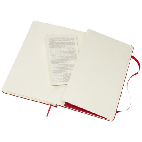 Moleskine Classic Hardcover Notizbuch L – liniert, scharlachrot bedrucken, Art.-Nr. 10715115