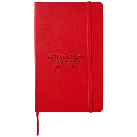 Moleskine Classic Softcover Notizbuch L – liniert, scharlachrot bedrucken, Art.-Nr. 10715615