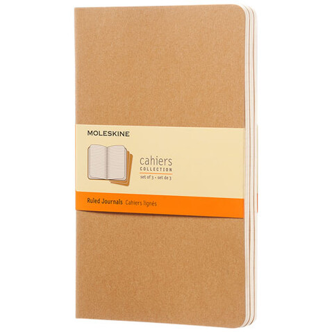 Moleskine Cahier Journal L – liniert, Kraftpapier bedrucken, Art.-Nr. 10715825