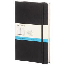 Moleskine Classic Hardcover Notizbuch L – gepunktet, schwarz bedrucken, Art.-Nr. 10717700