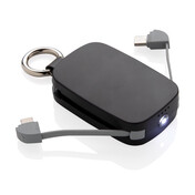 1.200 mAh Powerbank mit integriertem Kabel für den Schlüssel bedrucken, Art.-Nr. P322.17 1.200 mAh Powerbank mit integriertem Kabel für den Schlüssel bedrucken, Art.-Nr. P322.17