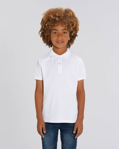 Mini Sprinter - Das Iconic Kinder-Polo - White - 12-13/152-158cm bedrucken, Art.-Nr. STPK908C00112