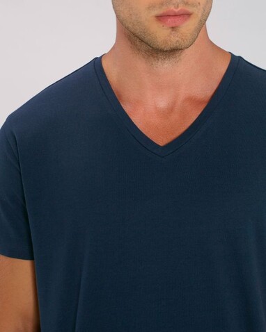 Stanley Presenter - Das Herren-T-Shirt mit V-Ausschnitt - French Navy - L bedrucken, Art.-Nr. STTM562C7271L
