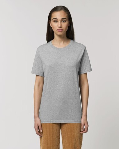 Rocker - Das rundgestrickte Unisex-T-Shirt - Heather Grey - 4XL bedrucken, Art.-Nr. STTU758C2504X