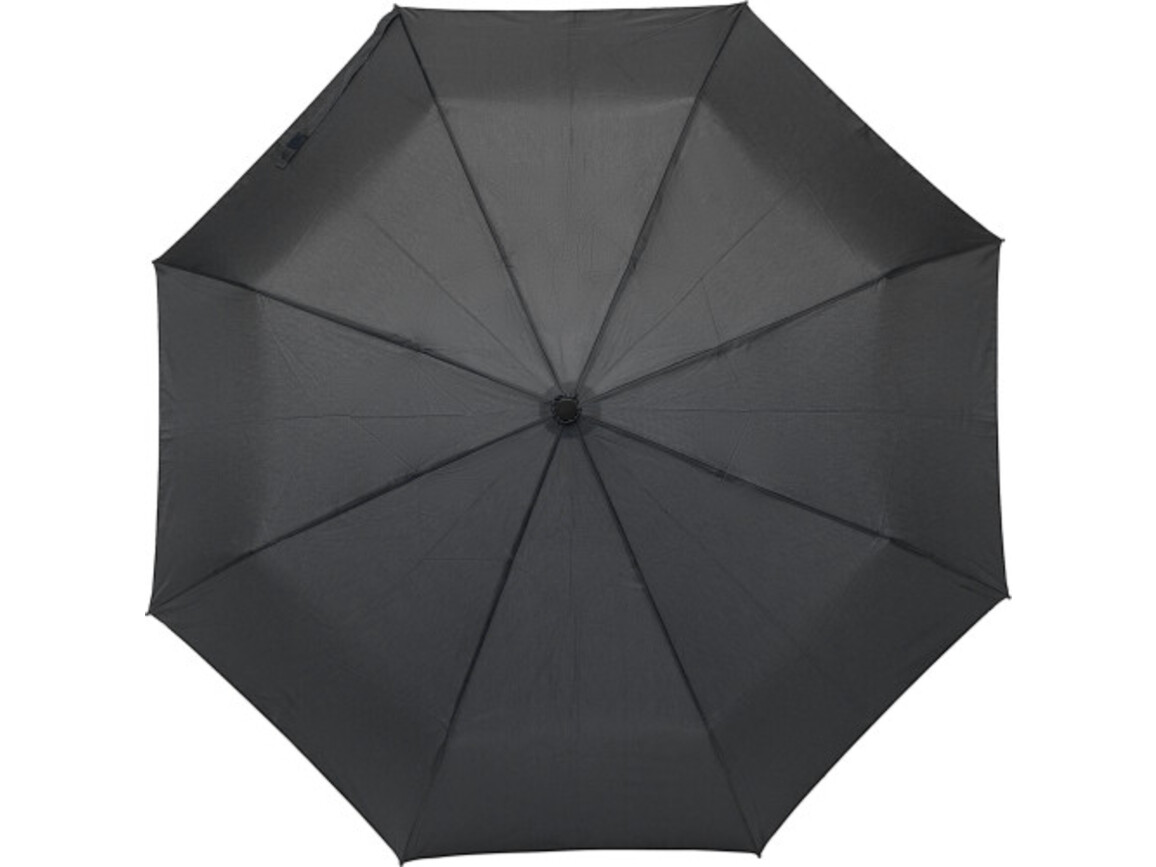 Regenschirm aus Pongee-Seide Gianna – Schwarz bedrucken, Art.-Nr. 001999999_8825