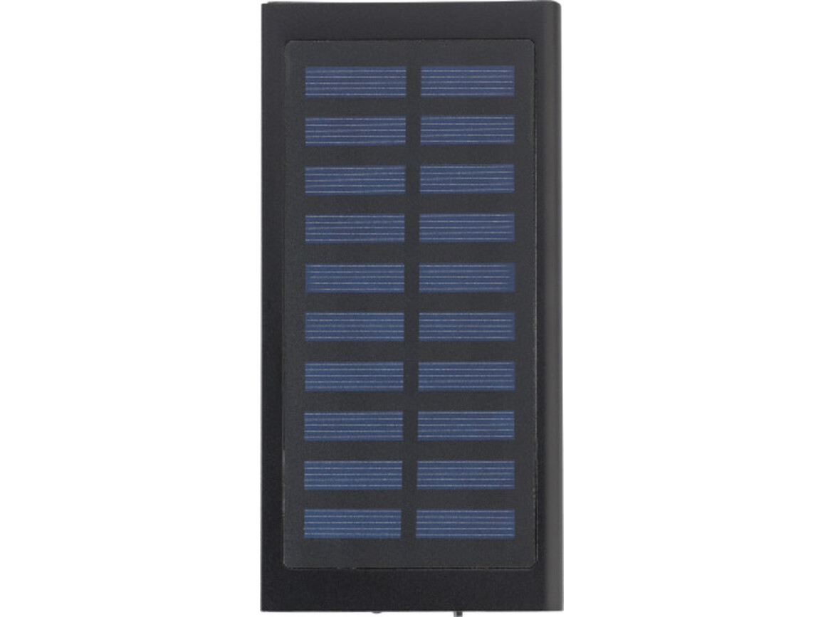 Solar-Aufladegerät 'Sunlight' aus Kunststoff – Schwarz bedrucken, Art.-Nr. 001999999_9150