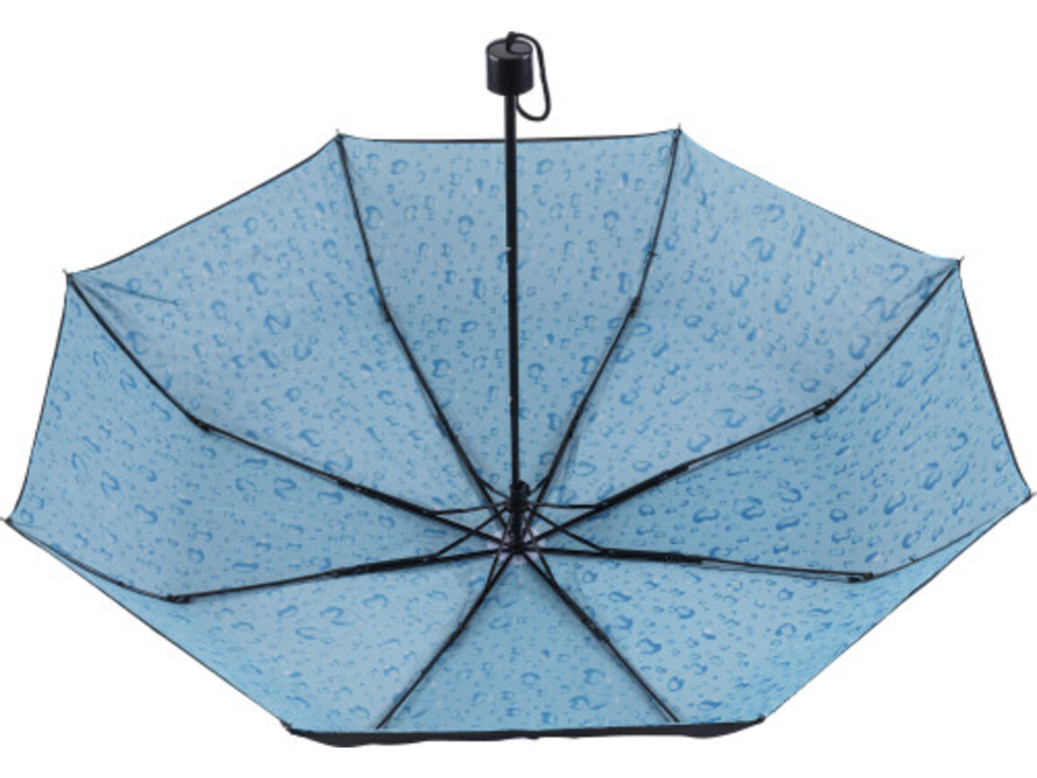 Regenschirm 'Rainy' aus Polyester – Hellblau bedrucken, Art.-Nr. 018999999_9224