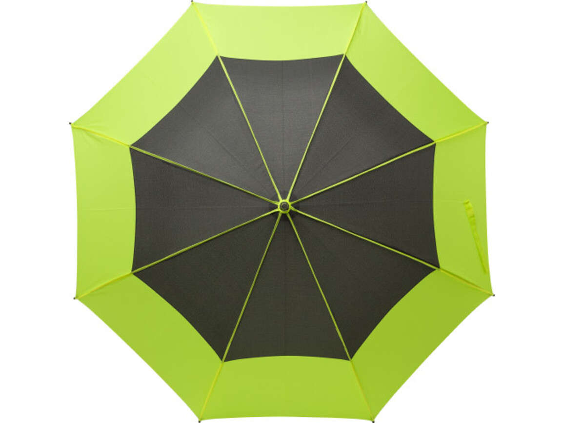 Regenschirm aus Pongee-Seide Martha – Limettengrün bedrucken, Art.-Nr. 019999999_9254