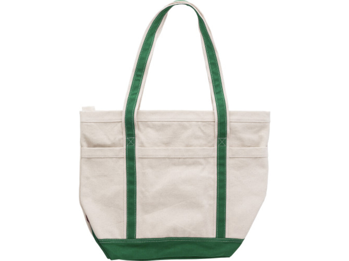 Einkaufstasche 'Cotton Shopper' aus Baumwolle – Grün bedrucken, Art.-Nr. 004999999_9267