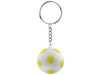 Striker Fußball Schlüsselanhänger, gelb, weiss bedrucken, Art.-Nr. 10223107