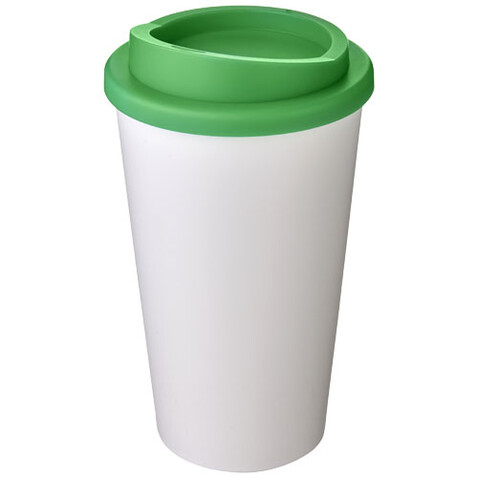 Americano® 350 ml Isolierbecher, weiss, grün bedrucken, Art.-Nr. 21000131