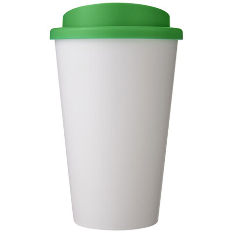 Americano® 350 ml Isolierbecher, weiss, grün bedrucken, Art.-Nr. 21000131