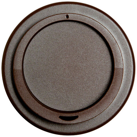 Americano® 350 ml Isolierbecher mit Schutzring, weiss, braun bedrucken, Art.-Nr. 21000231