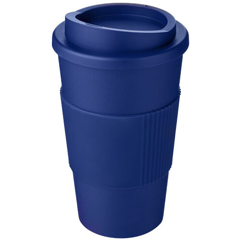Americano® 350 ml Isolierbecher mit Schutzring, blau bedrucken, Art.-Nr. 21000234