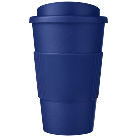 Americano® 350 ml Isolierbecher mit Schutzring, blau bedrucken, Art.-Nr. 21000234
