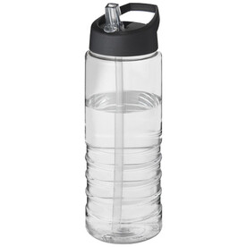 H2O Active® Treble 750 ml Sportflasche mit Ausgussdeckel, transparent, schwarz bedrucken, Art.-Nr. 21087700 H2O Active® Treble 750 ml Sportflasche mit Ausgussdeckel, transparent, schwarz bedrucken, Art.-Nr. 21087700