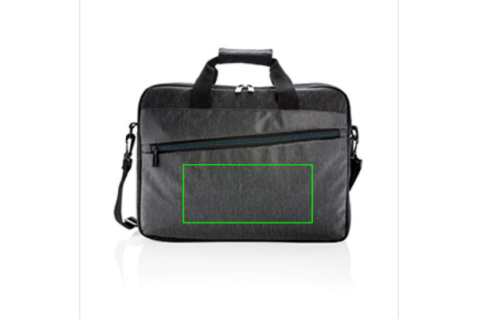 900D Laptop-Tasche, PVC-frei schwarz bedrucken, Art.-Nr. P762.421