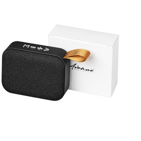 Fashion Stoff Bluetooth®-Lautsprecher, schwarz bedrucken, Art.-Nr. 12413300 Fashion Stoff Bluetooth®-Lautsprecher, schwarz bedrucken, Art.-Nr. 12413300