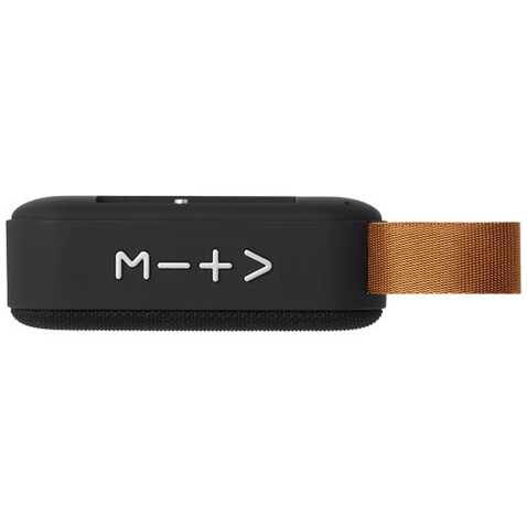Fashion Stoff Bluetooth®-Lautsprecher, schwarz bedrucken, Art.-Nr. 12413300