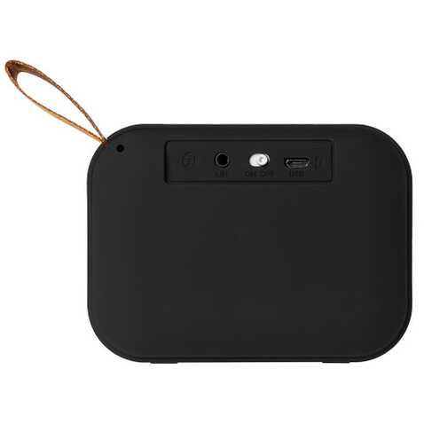 Fashion Stoff Bluetooth®-Lautsprecher, schwarz bedrucken, Art.-Nr. 12413300