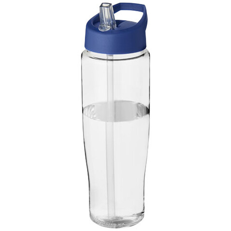 H2O Active® Tempo 700 ml Sportflasche mit Ausgussdeckel, transparent, blau bedrucken, Art.-Nr. 21004419
