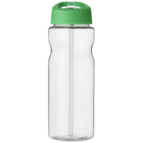H2O Active® Base 650 ml Sportflasche mit Ausgussdeckel, transparent, grün bedrucken, Art.-Nr. 21004917