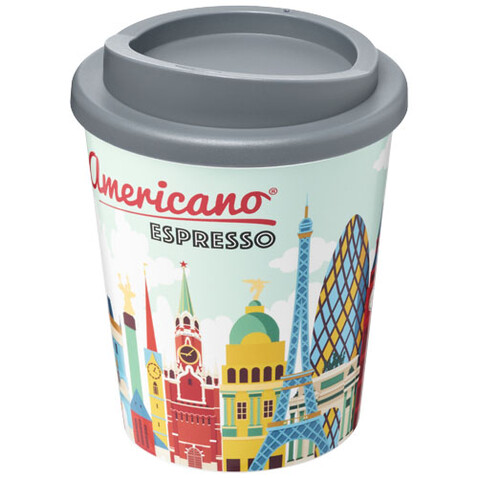 Brite-Americano® Espresso 250 ml Isolierbecher, grau bedrucken, Art.-Nr. 21009112