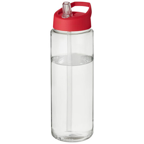 H2O Active® Vibe 850 ml Sportflasche mit Ausgussdeckel, transparent, rot bedrucken, Art.-Nr. 21009615