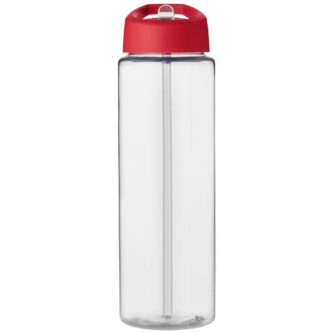 H2O Active® Vibe 850 ml Sportflasche mit Ausgussdeckel, transparent, rot bedrucken, Art.-Nr. 21009615