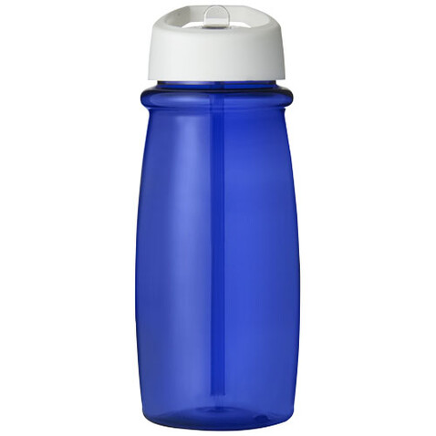 H2O Active® Pulse 600 ml Sportflasche mit Ausgussdeckel, blau, weiss bedrucken, Art.-Nr. 21088206