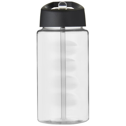 H2O Active® Bop 500 ml Sportflasche mit Ausgussdeckel, transparent, schwarz bedrucken, Art.-Nr. 21088300