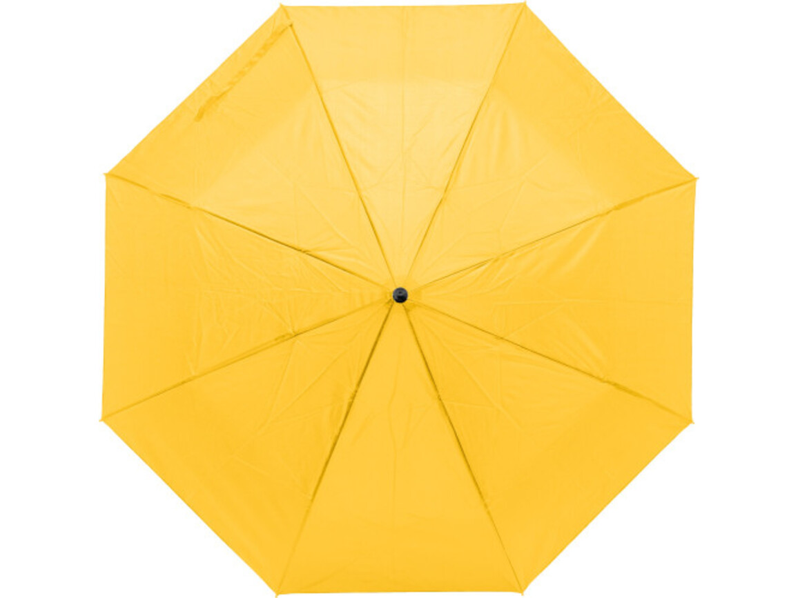 Regenschirm aus Pongee-Seide Zachary – Gelb bedrucken, Art.-Nr. 006999999_9258