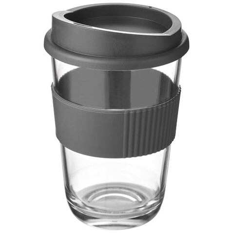 Americano® Cortado 300 ml Becher mit Griff, grau bedrucken, Art.-Nr. 21009012
