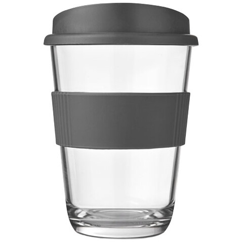 Americano® Cortado 300 ml Becher mit Griff, grau bedrucken, Art.-Nr. 21009012
