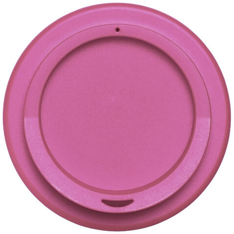 Americano® Eco 350 ml recycelter Becher, schwarz, rosa bedrucken, Art.-Nr. 21042204