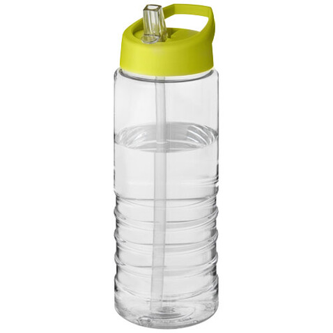 H2O Active® Treble 750 ml Sportflasche mit Ausgussdeckel, transparent, limone bedrucken, Art.-Nr. 21087708