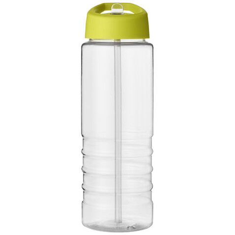 H2O Active® Treble 750 ml Sportflasche mit Ausgussdeckel, transparent, limone bedrucken, Art.-Nr. 21087708
